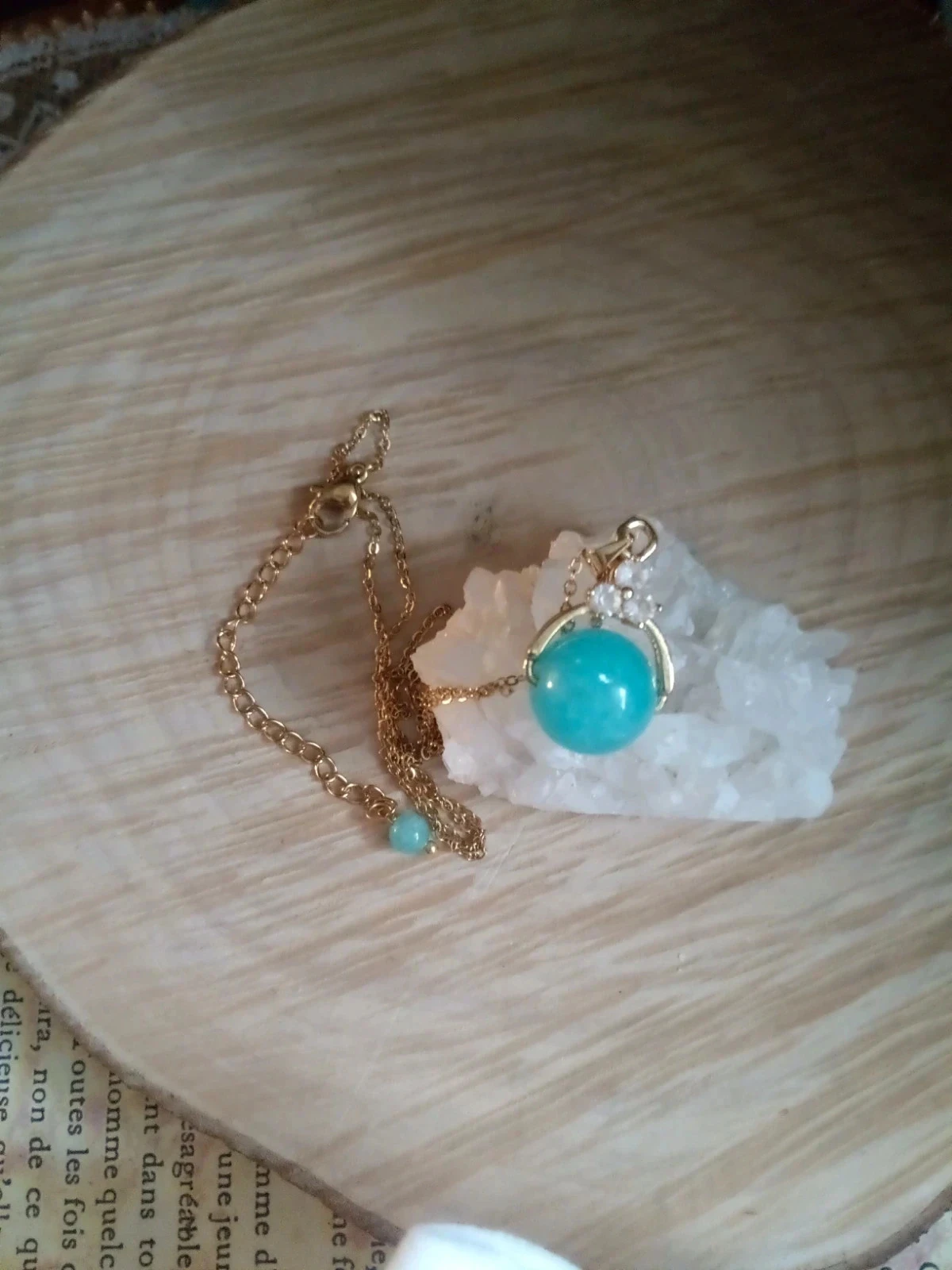 Collier amazonite naturelle – photo 3